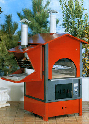 Bioterm riscaldamento utilizzando prodotti ecocompatibili Forno a legna per taverna immagini